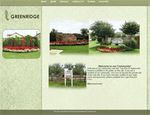 Tablet Screenshot of greenridgehoa.com